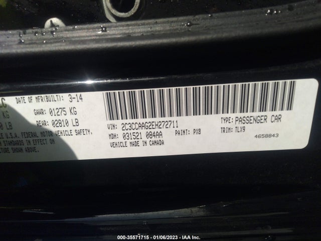 Chrysler 300 2014 2C3CCAAG2EH272711 Image 9