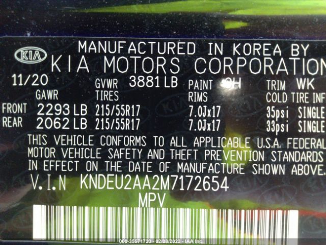 KNDEU2AA2M7172654 KIA SELTOS S