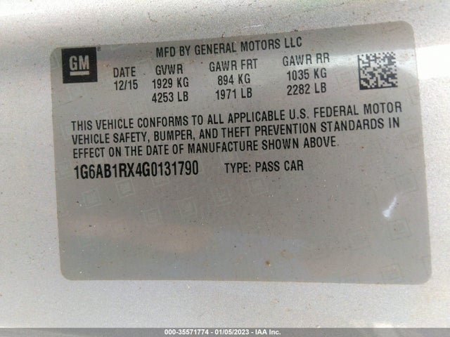 Cadillac ATS 2016 1G6AB1RX4G0131790 Image 9