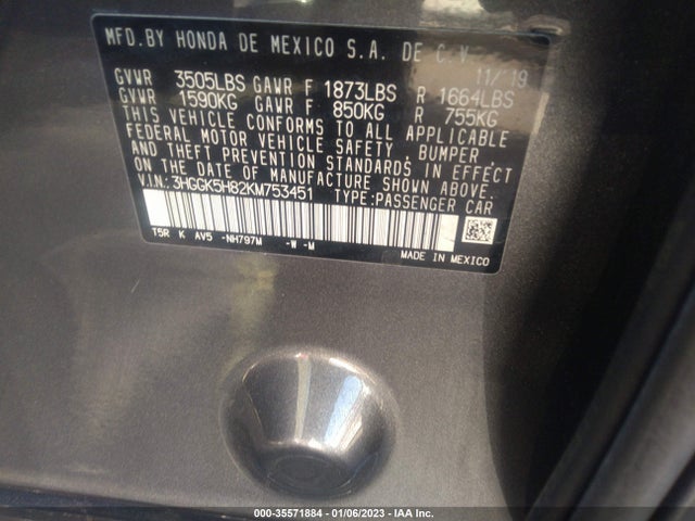 2019 Honda Fit, VIN: 3HGGK5H82KM753451
