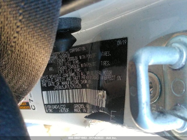 2020 Toyota 4Runner, VIN: JTEBU5JR7L5751638