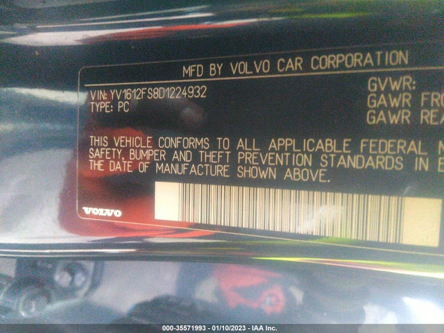 Volvo S60 T5 2013 YV1612FS8D1224932 Image 10