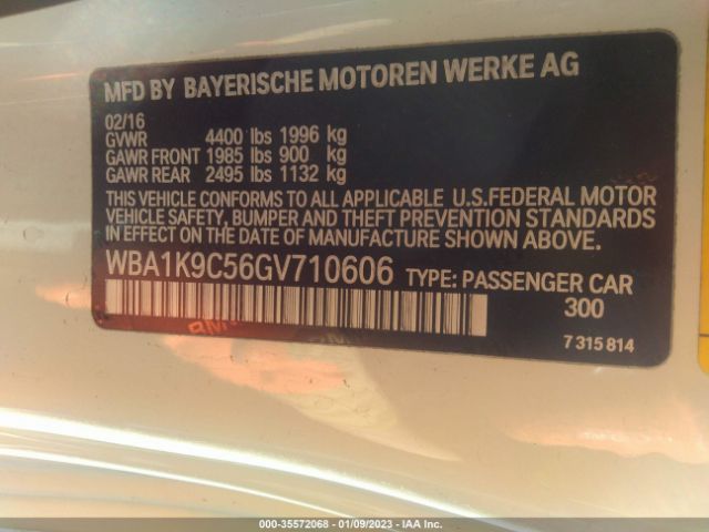 WBA1K9C56GV710606 BMW 2 Series 228i