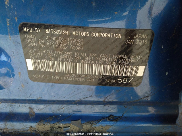 JA32V2FW4FU015697 Mitsubishi Lancer Se