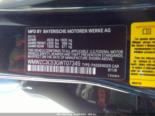 2016 Mini Countryman, VIN: WMWZC3C53GWT07349