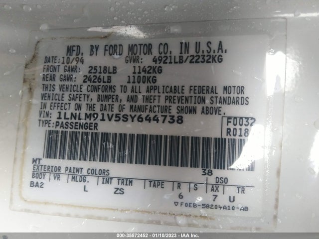 Lincoln Mark Viii Lsc 1995 1LNLM91V5SY644738 Image 10