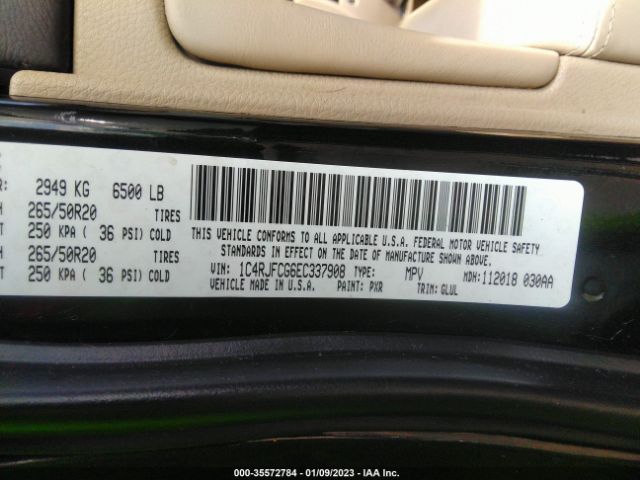 1C4RJFCG6EC337908 Jeep Grand Cherokee Overland
