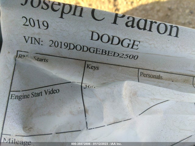 Dodge RAM 2500 2019 2019DODGEBED2500 Image 9