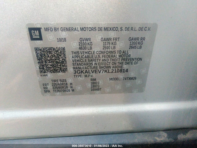 GMC Terrain Slt 2019 3GKALVEV7KL210814 Image 9