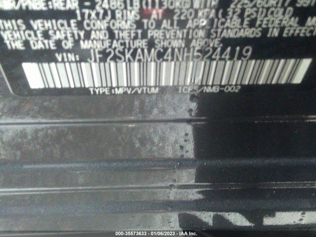 2022 Subaru Forester, VIN: JF2SKAMC4NH524419