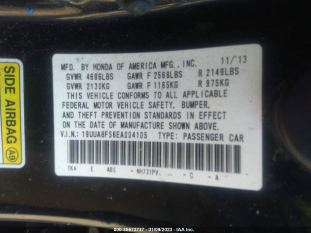 19UUA8F56EA004105 Acura TL TECH