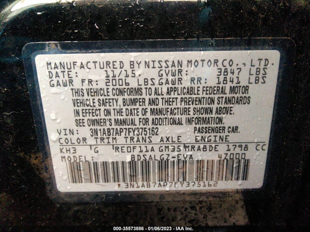 Nissan SENTRA SL 2015 3N1AB7AP7FY375162 Image 9