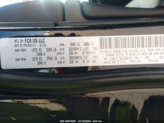 1C4RJFLT8KC830191 Jeep Grand Cherokee Trailhawk