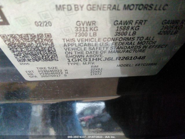 1GKS1HKJ6LR261048 GMC YUKON XL DENALI