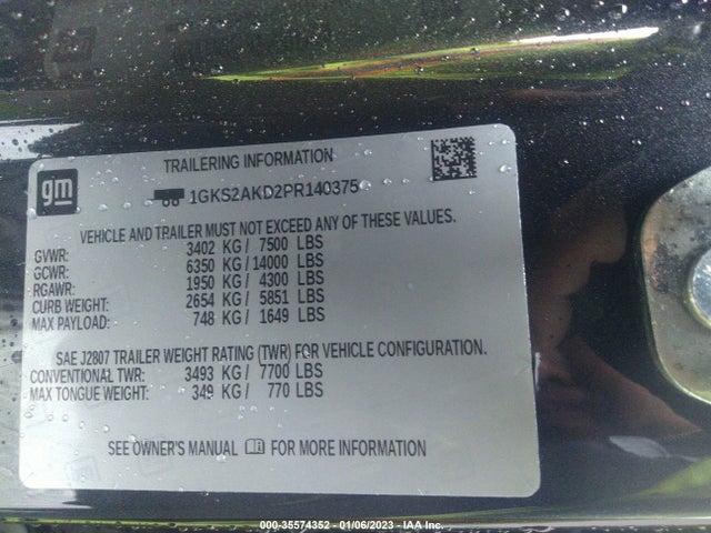 2023 GMC Yukon, VIN: 1GKS2AKD2PR140375