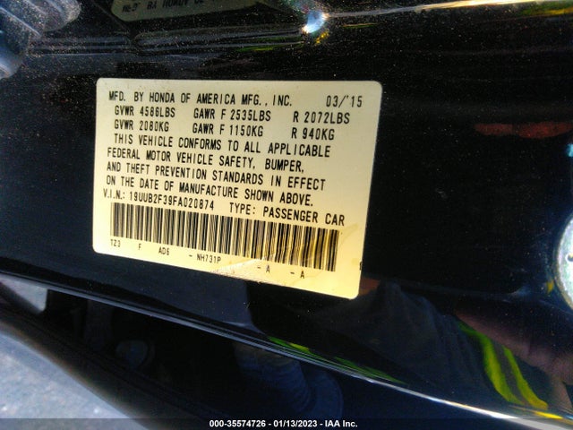 2015 Acura TLX, VIN: 19UUB2F39FA020874