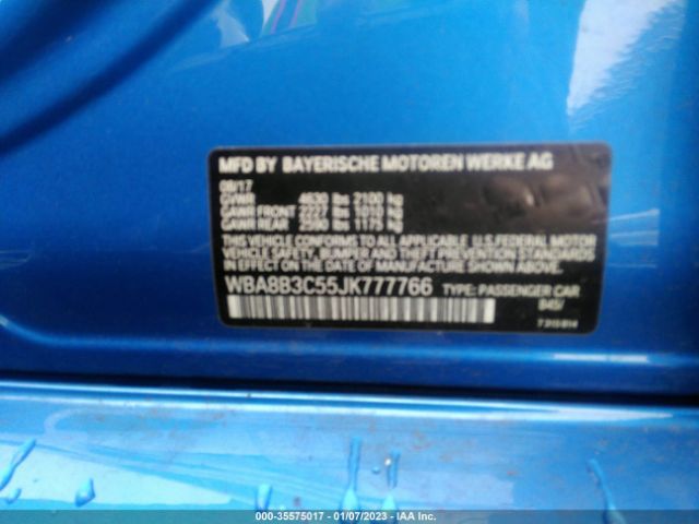 WBA8B3C55JK777766 BMW 3 Series 340i