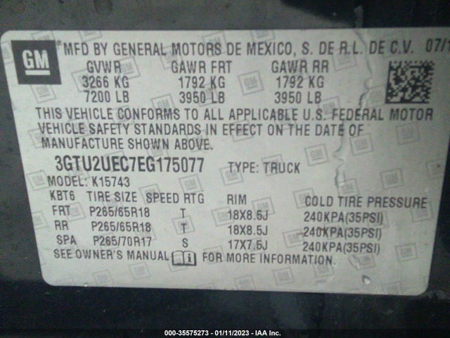 GMC Sierra 1500 Sle 2014 3GTU2UEC7EG175077 Image 9