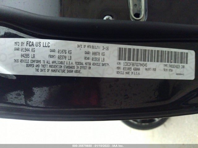 Dodge DART SXT 2016 1C3CDFBB7GD704545 Image 9