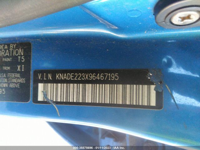 KNADE223X96467195 KIA RIO LX