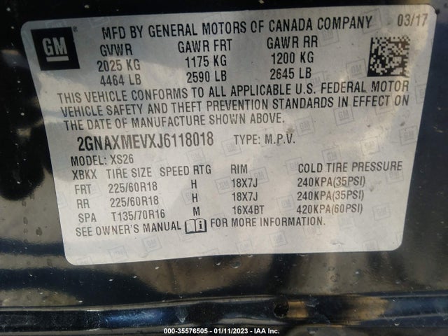 Chevrolet Equinox Premier 2018 2GNAXMEVXJ6118018 Image 9