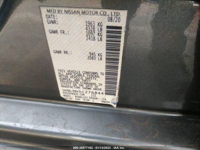 1N4BL4BV3LC276844 Nissan Altima 2.5 S