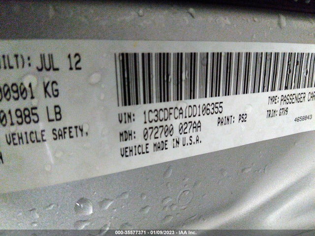 Dodge Dart Limited 2013 1C3CDFCA1DD106355 Image 10