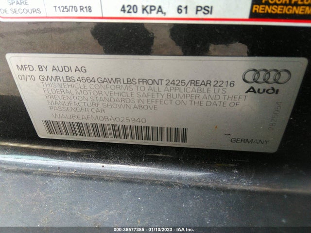 Audi A3 2011 WAUBEAFM0BA025940 Image 9