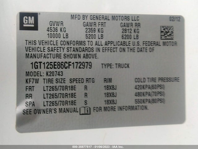 GMC Sierra 2500hd Denali 2012 1GT125E86CF172979 Image 10