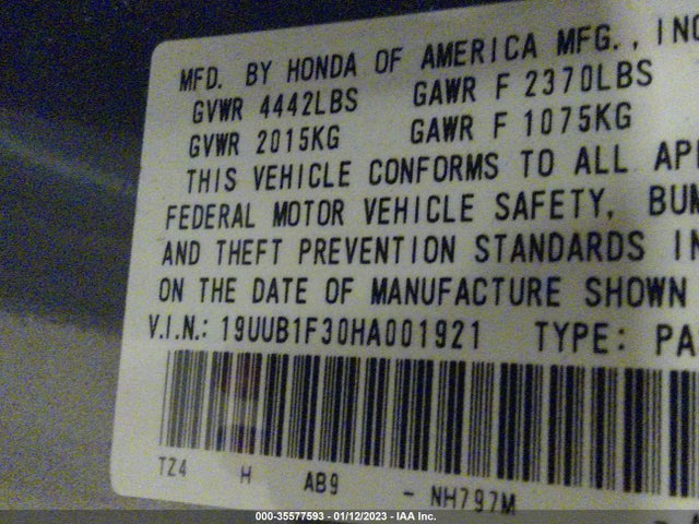 Acura TLX 2017 19UUB1F30HA001921 Image 9