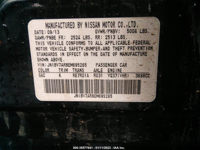 JN1BV7AR8EM695265 Infiniti Q50 Premium