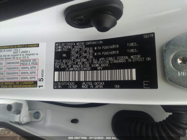 Lexus GX 2020 JTJAM7BX2L5246581 Image 10