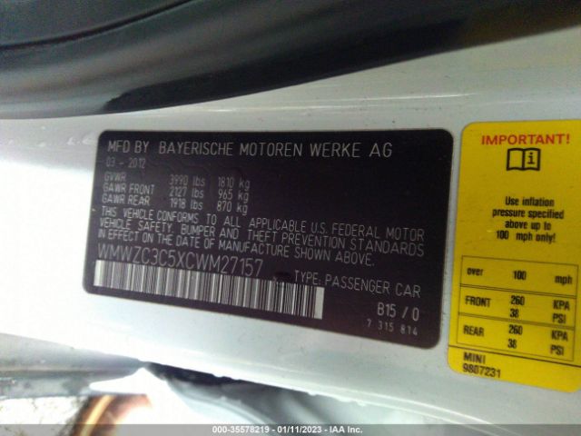 WMWZC3C5XCWM27157 Mini Cooper Countryman S