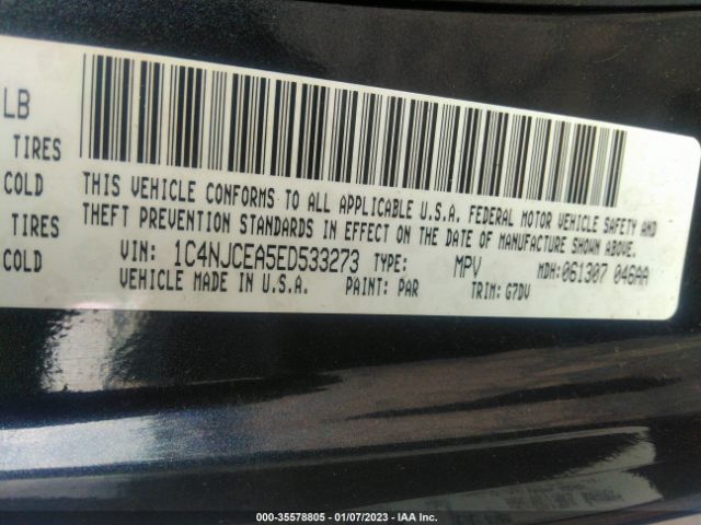 1C4NJCEA5ED533273 Jeep Compass Latitude