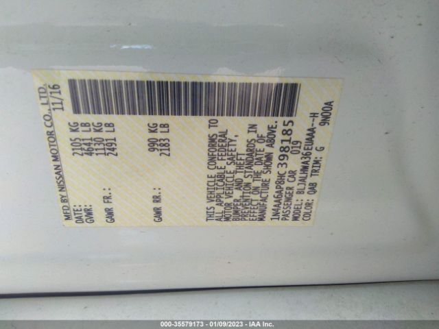 1N4AA6AP8HC398185 Nissan Maxima Platinum