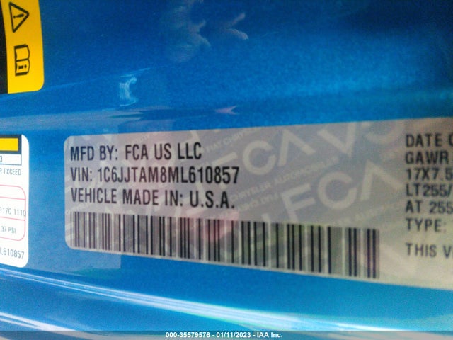 Jeep Gladiator Willys 2021 1C6JJTAM8ML610857 Image 10