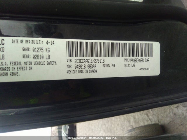 Chrysler 300 2014 2C3CCAAG1EH276118 Image 9