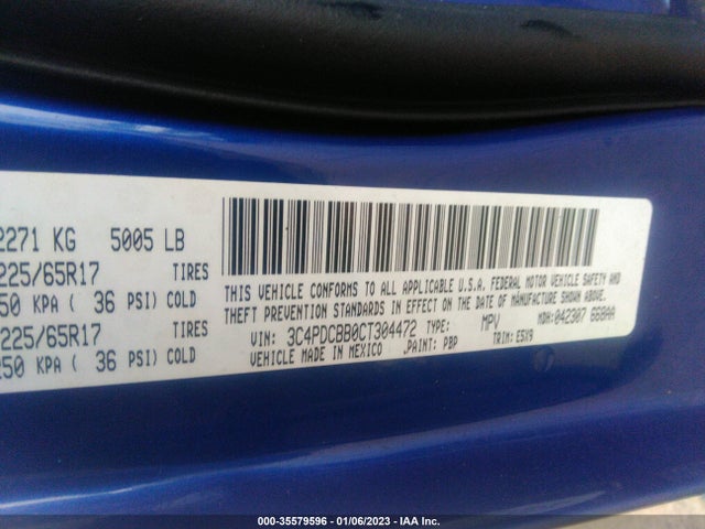 Dodge Journey Sxt 2012 3C4PDCBB0CT304472 Image 9