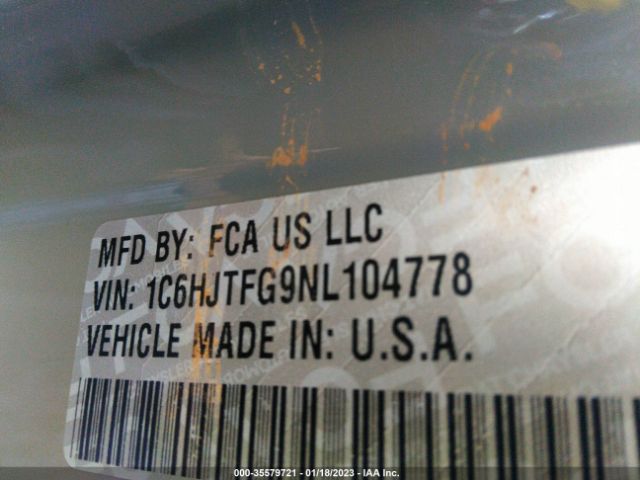 1C6HJTFG9NL104778 Jeep Gladiator