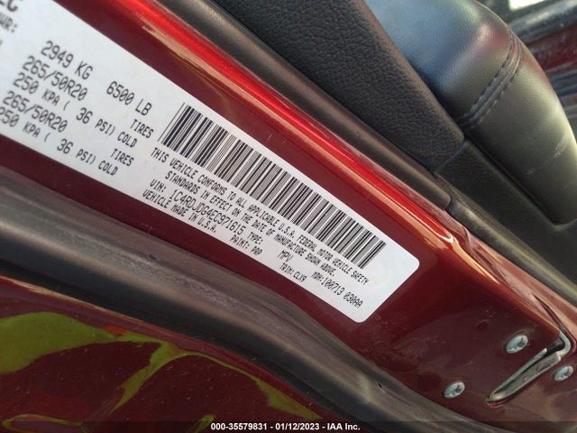 Dodge DURANGO LIMITED 2014 1C4RDJDG4EC971615 Image 11