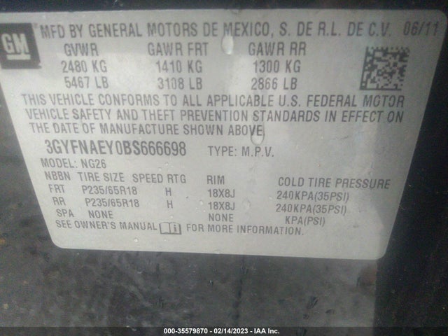 Cadillac Srx Luxury Collection 2011 3CYFNAEY0BS666698 Image 9