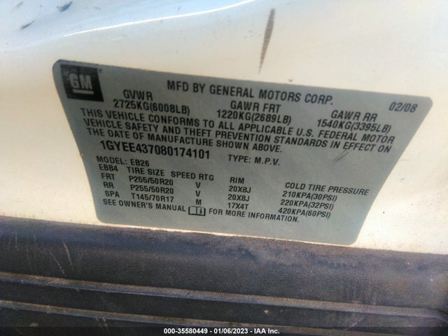 Cadillac Srx Awd 2008 1GYEE437080174101 Image 10