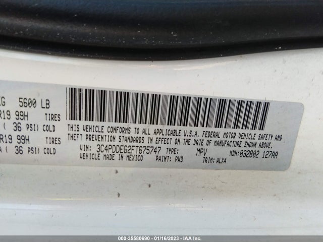 2015 Dodge Journey, VIN: 3C4PDDEG2FT675747