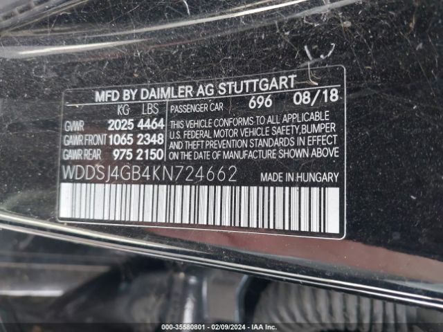 2019 MERCEDES-BENZ CLA 250 WDDSJ4GB4KN724662 Photo 8