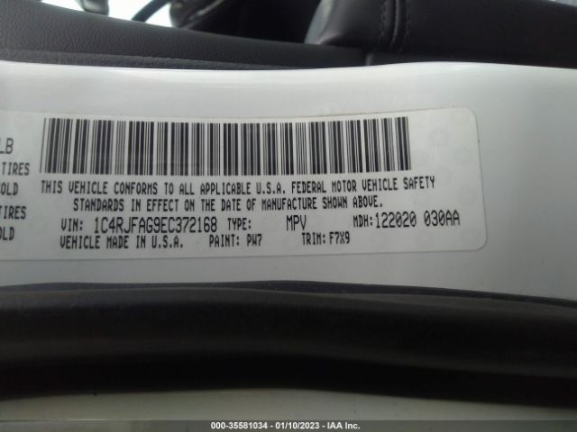 1C4RJFAG9EC372168 Jeep Grand Cherokee Laredo