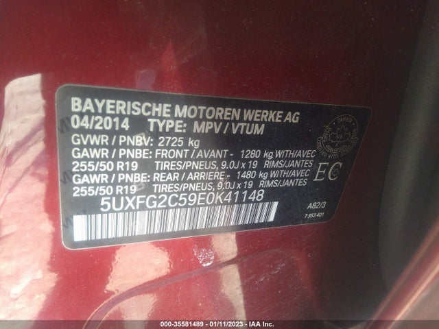 2014 BMW X6, VIN: 5UXFG2C59E0K41148