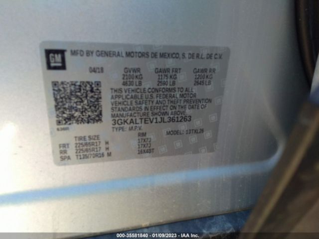 3GKALTEV1JL361263 GMC Terrain Sle