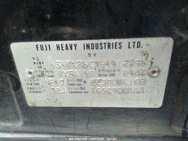 4S4WX86CX64412896 Subaru B9 Tribeca 7-pass Ltd