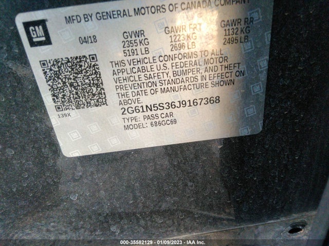 2018 Cadillac XTS, VIN: 2G61N5S36J9167368