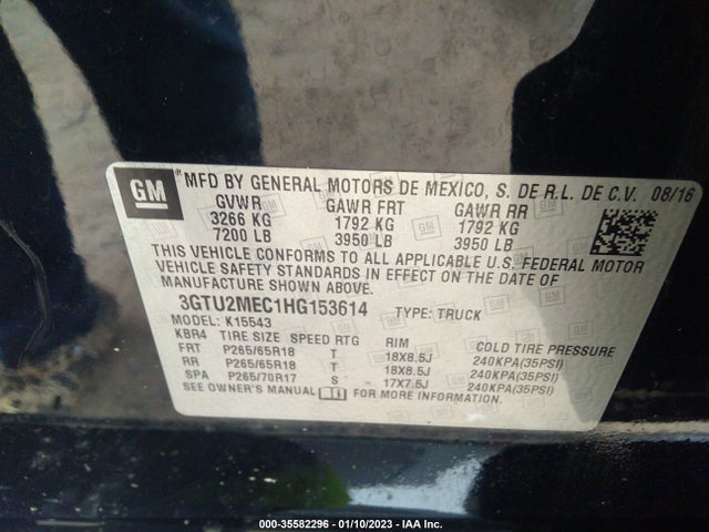 GMC Sierra 1500 Sle 2017 3GTU2MEC1HG153614 Image 9
